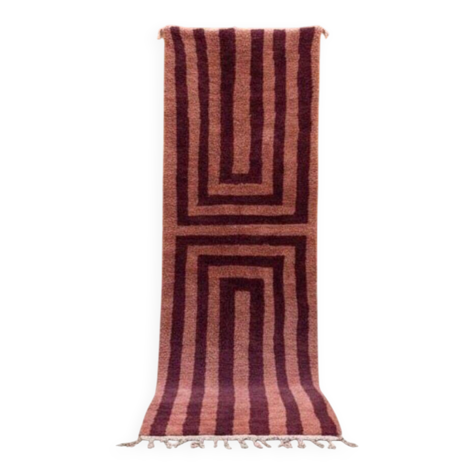 Handmade Berber hallway rug, size 75 x 300 cm