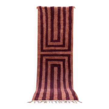 Handmade Berber hallway rug, size 75 x 300 cm