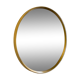Miroir rond vintage avec bord "doré"