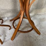 Coat rack swivel parrot Baumann bistro style 1960 curved wood