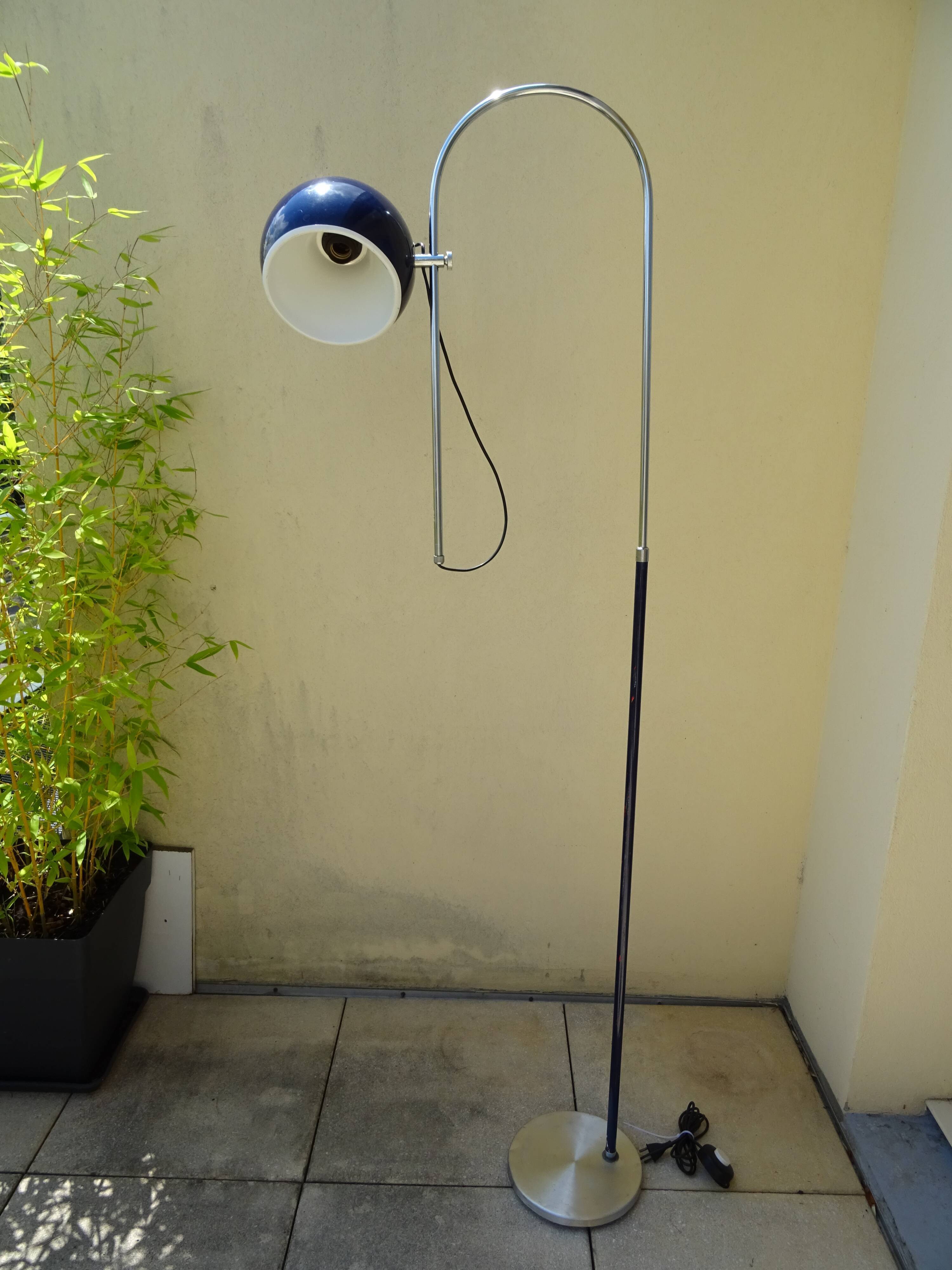 Floor lamp design eye-ball an 70 vintage Raak Gépo