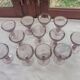 12 old bistro glasses