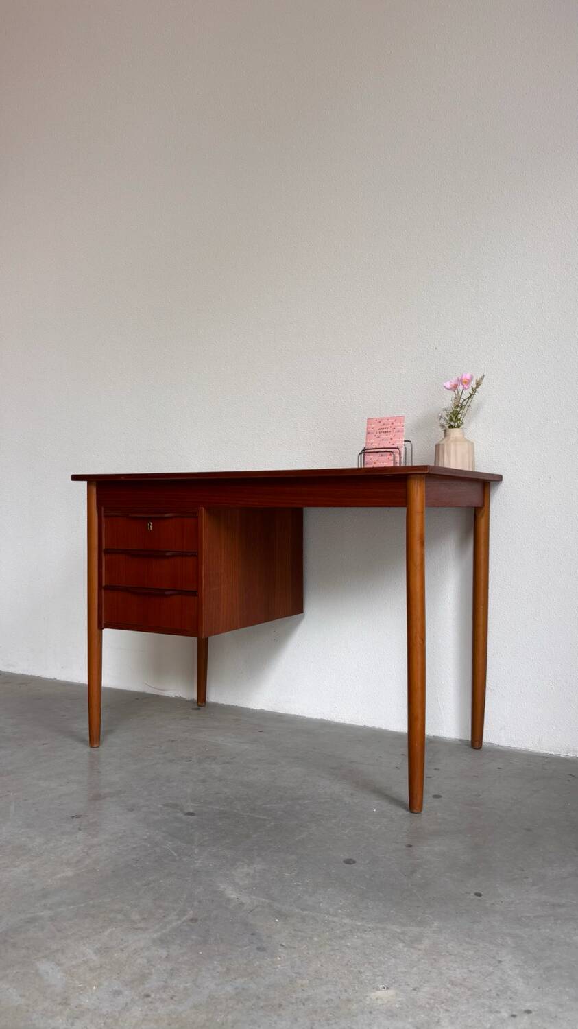 Small vintage Danish desk teak