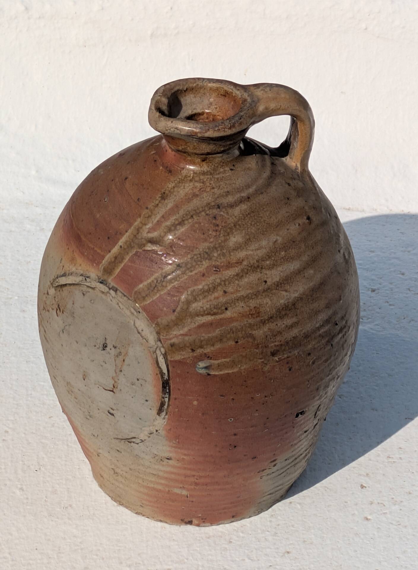Very beautiful stoneware jug from the 19th century.