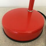 Flexible red desk lamp