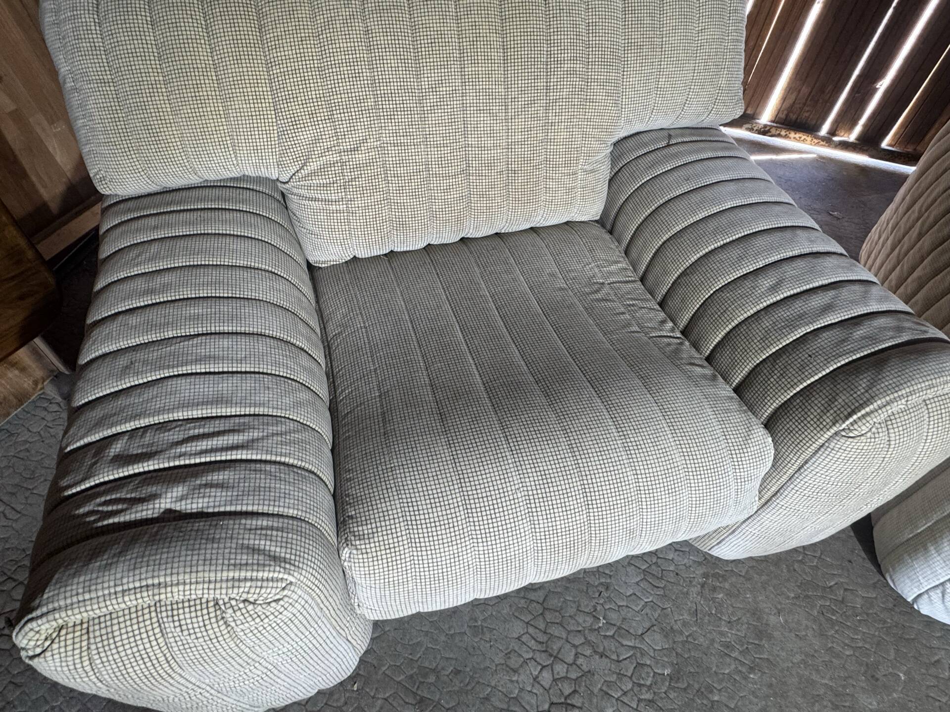 Rare salon vintage Ligne Roset – Made in France – Canapé & 2 fauteuils