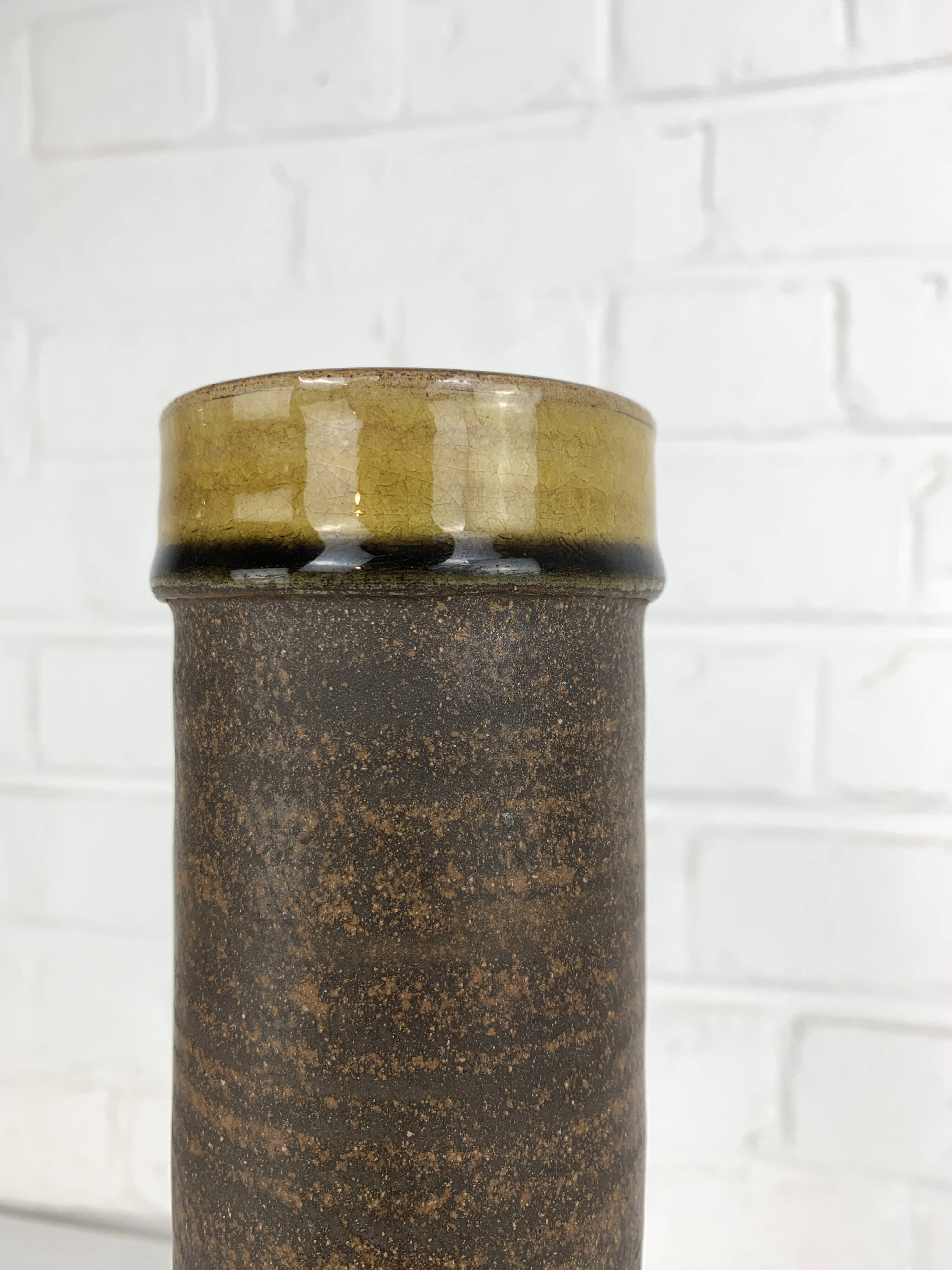 Vase sculptural en grès, Nils Kähler pour Kähler, Danemark, 1960