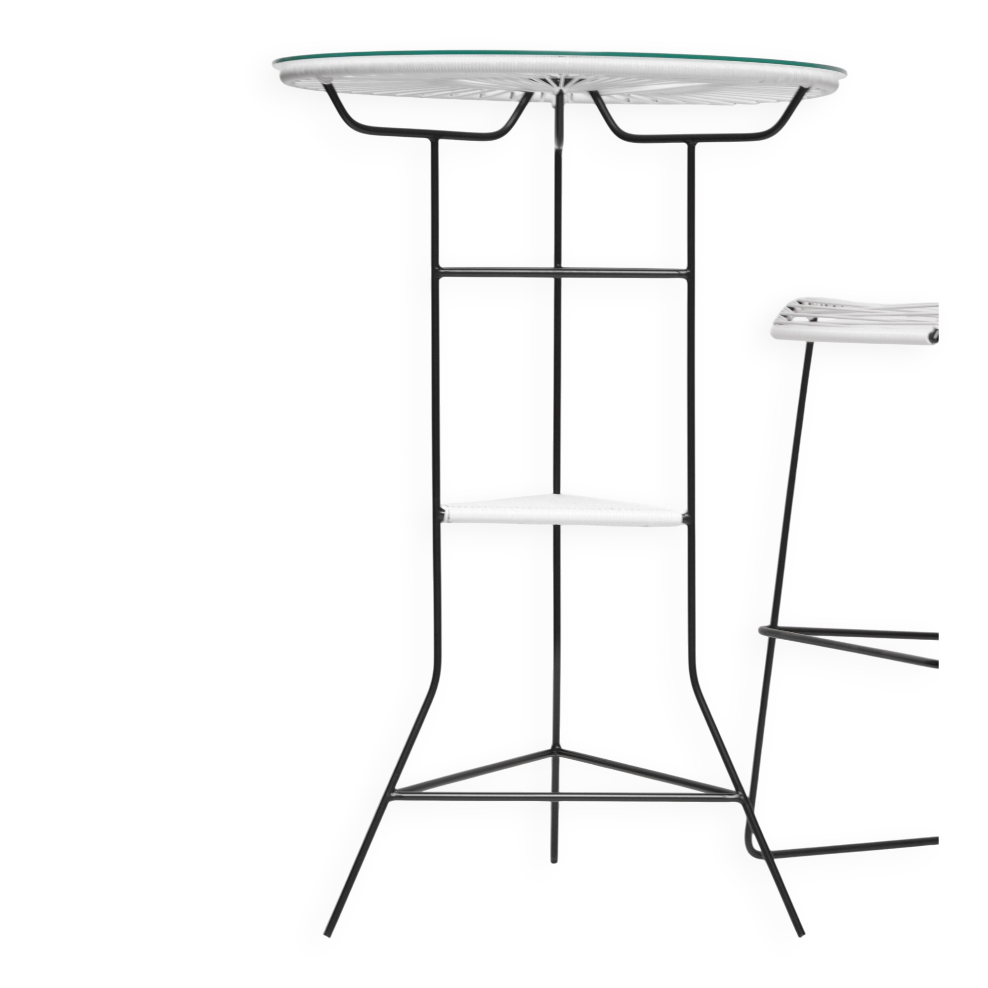 Table mange debout Tampico et 2 tabourets hauts Cenote BOQA