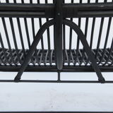 Black rattan sofa