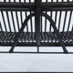 Black rattan sofa