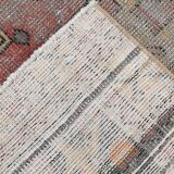 3x6 Shades Of Red & Black Handmade Wool Classic Vintage Rug, 100x179Cm