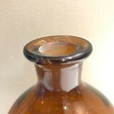 Brown glass laboratory bottle