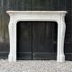 Louis XV style Carrara marble fireplace circa 1900