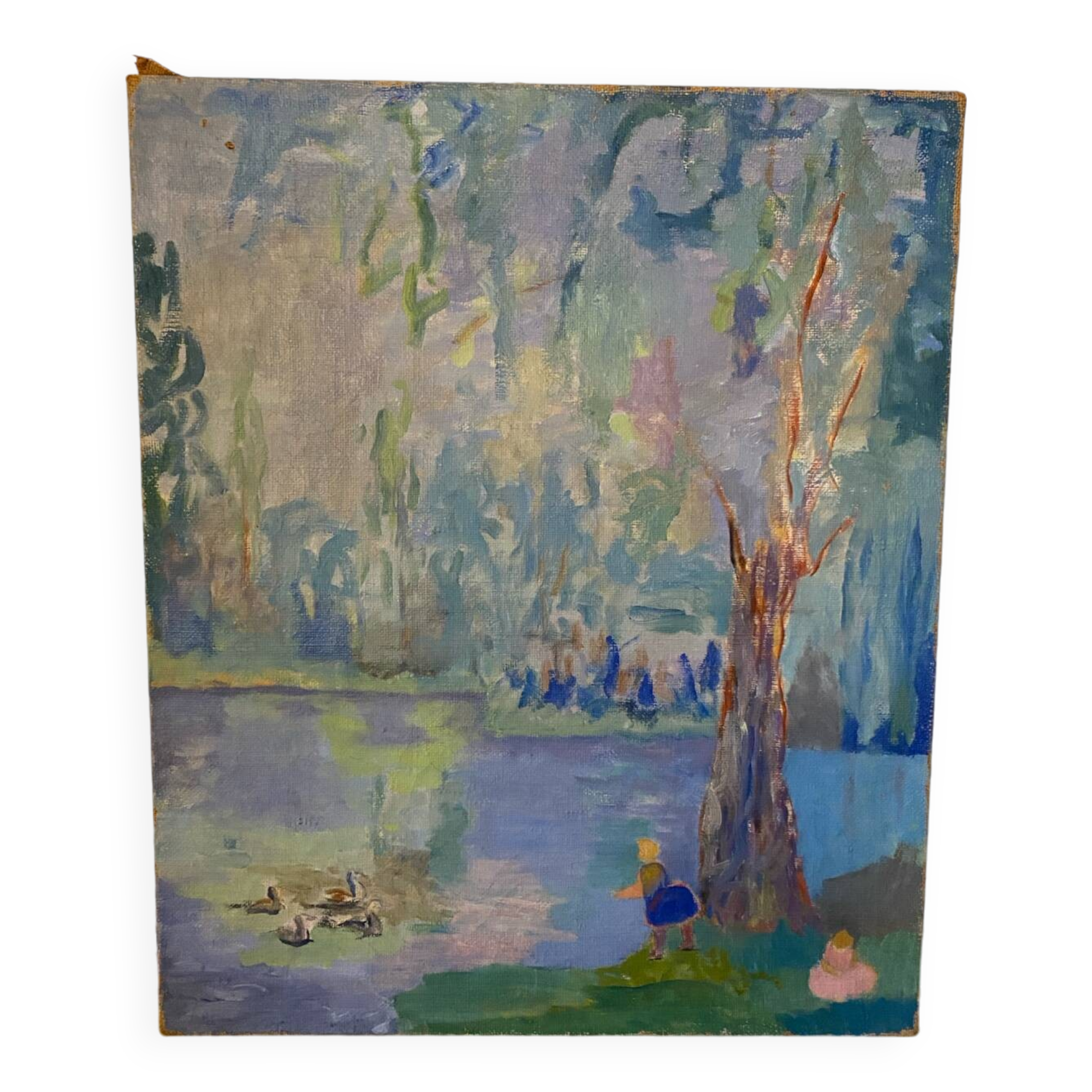 Children at the lake 20th century