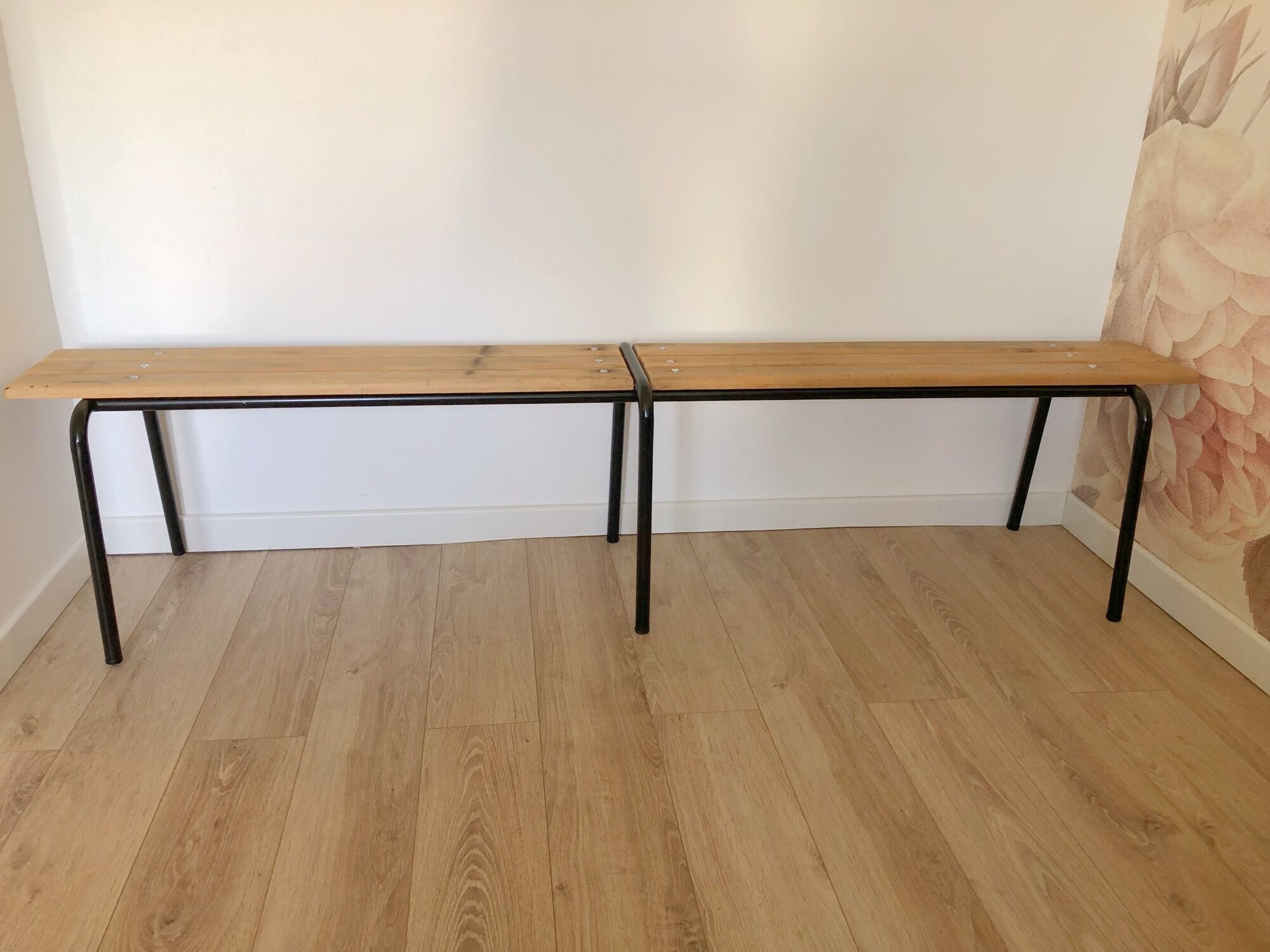 Former school bench from the 60s, adult model