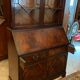 English Scriban two body secretary office showcase library in mahogany