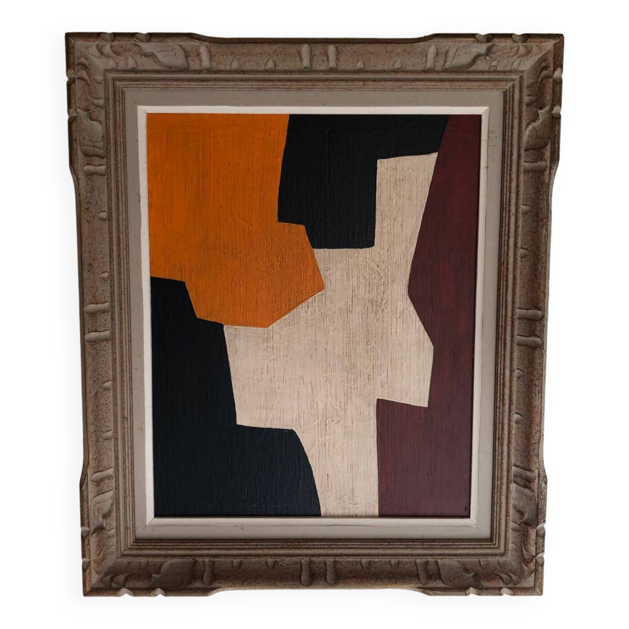 Abstract painting on panel