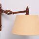 Small teak scissors wall lamp 1960s holland