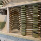 Old silver-plated cutlery set from the 20th century