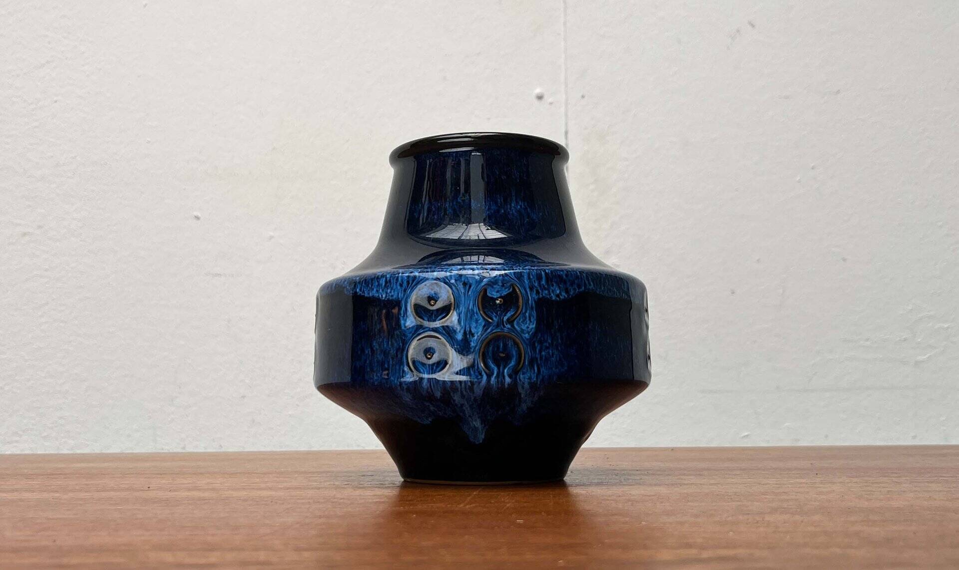 Vintage Japanese workshop pottery vase from Tokoname, 1970s.