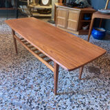 Scandinavian coffee table in teak