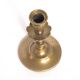Brass candlestick with flower neck