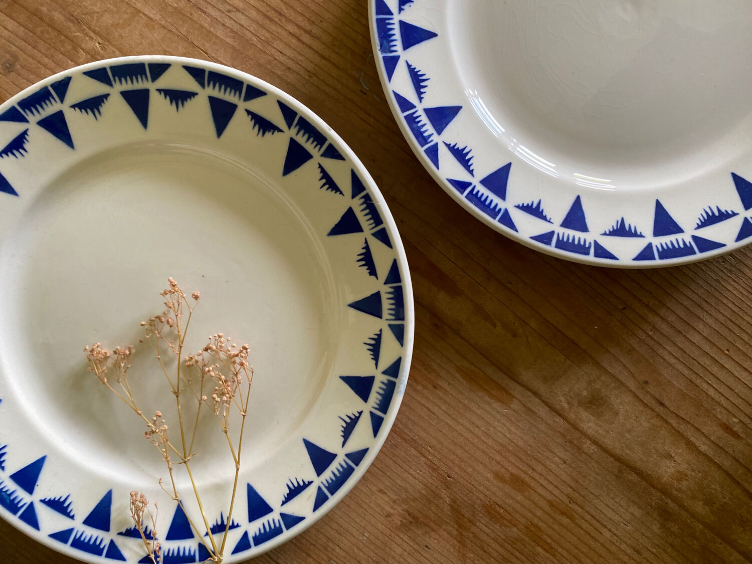 4 flat plates old Gaston Badonviller