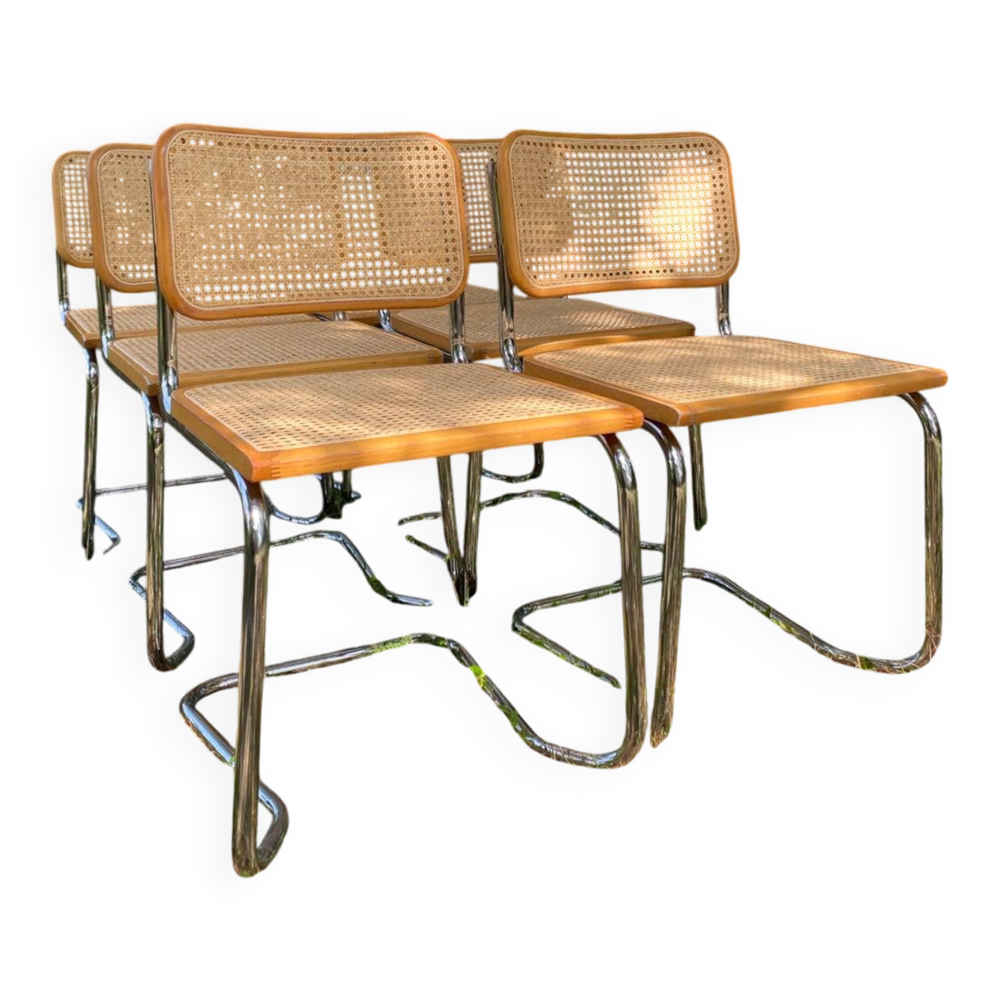 Set of 6 B32 chairs by Marcel Breuer