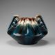Art Deco vase in glazed ceramic attributed to Thulin, Belgium, 1930s.