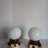 Pair of vintage bedside lamps