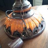 Vintage 70s glazed ceramic lamp
