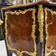 Jumping Commode in Marquetry and Gilded Bronzes Attributed to the House of Millet, 19th Century