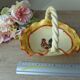 Empty Rooster Basket Pocket, Artisanal Rooster Pottery, Decorative Rooster Empty Pocket,