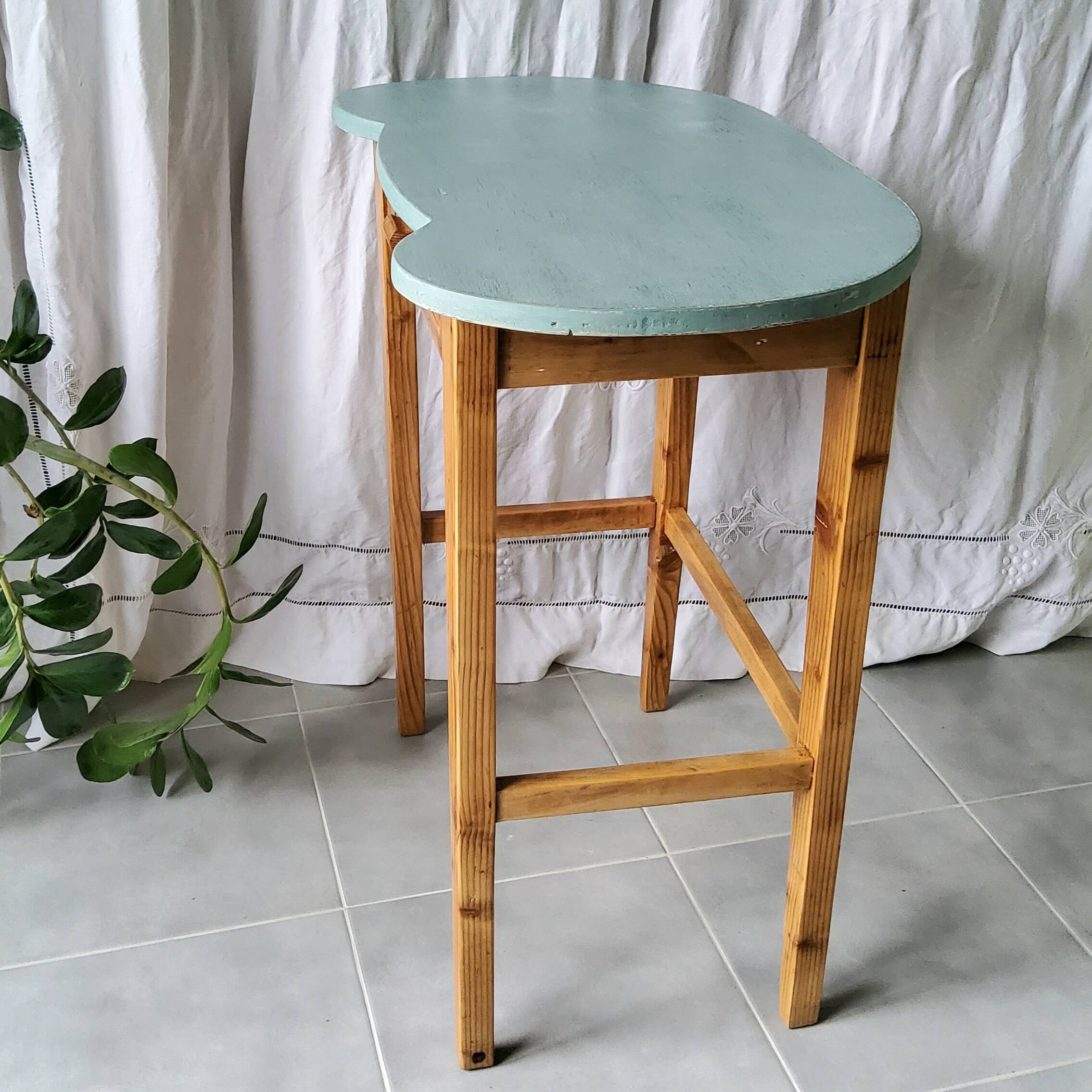 Table, patinated desk
