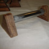 12 knife holder sets from 1960 (wood and aluminum)