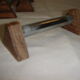 Set de 12 porte couteaux de 1960 bois & alu