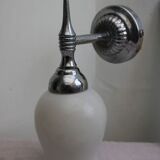 Pair of porcelain wall lamps