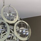 Sputnik Saturn pendant light. 1970. Space Age. Italy.