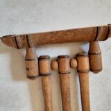 Wooden towel rack