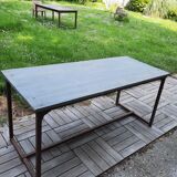 Folding industrial table