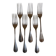 6 fourchettes de table métal argenté P de Ruolz silver plated forks 21 cm