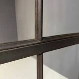 Miroir industriel en fer patiné, Tchécoslovaquie, années 1960