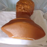 Bust of a young man in plaster