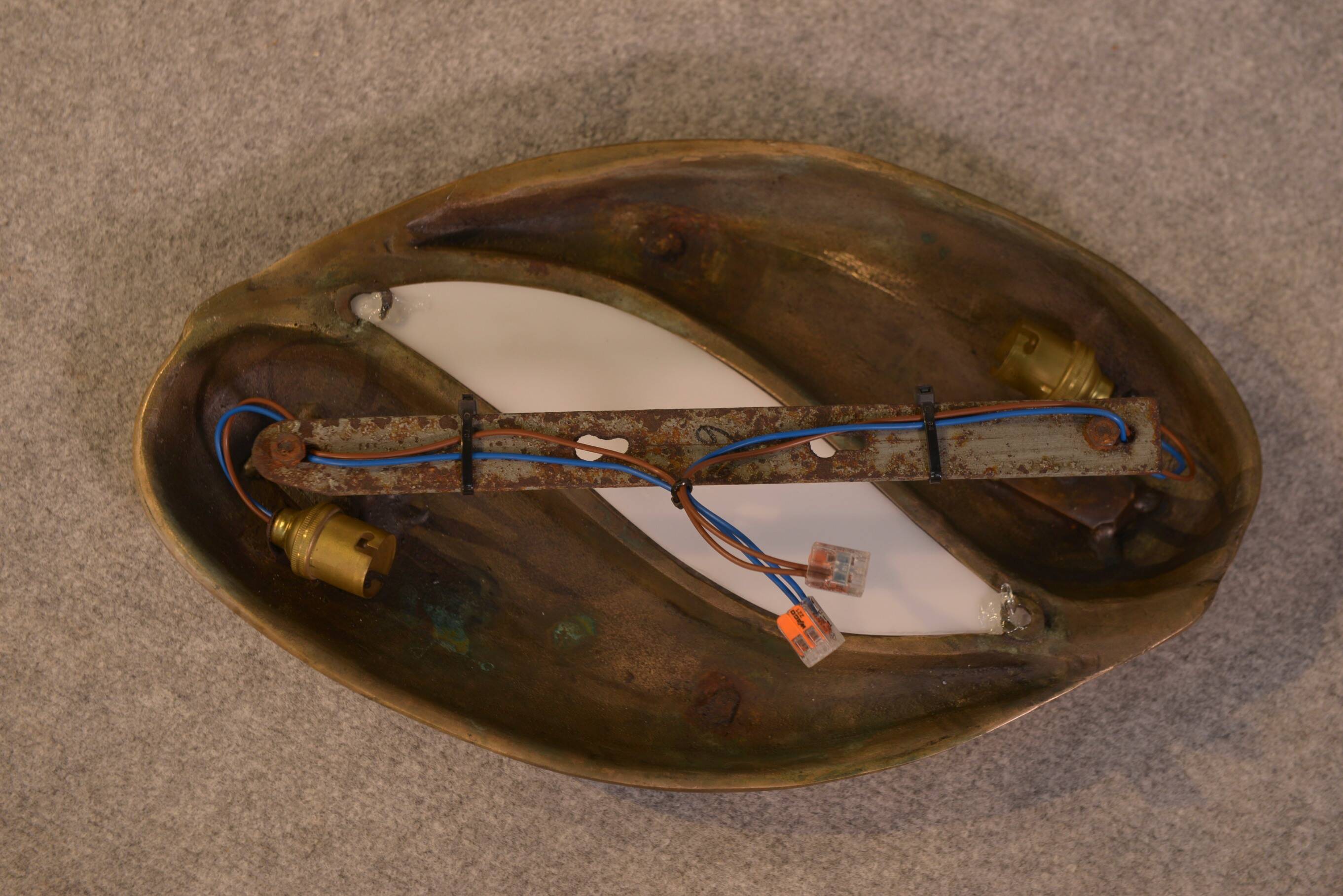 1960s design bronze wall light