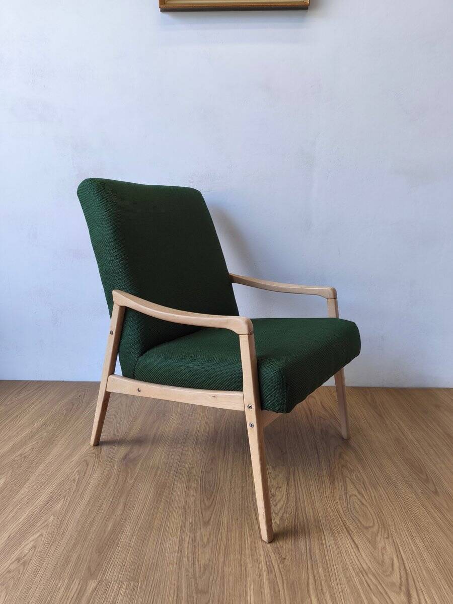 Vintage Lounge Chair by J. Jiroutek, Czechoslovakia, 1960s