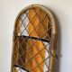 Rattan screen vintage bamboo fabric 1960 1970