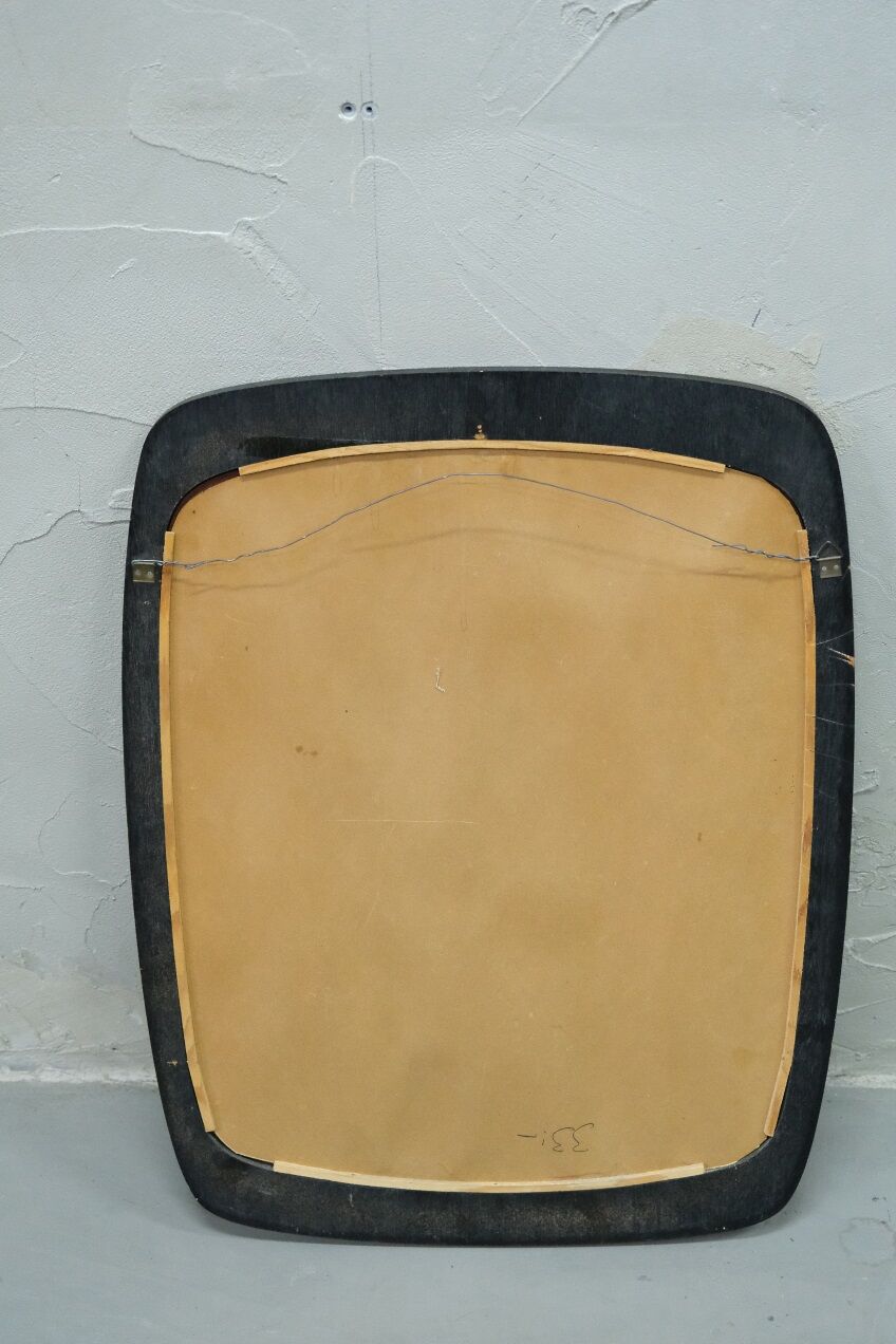 Miroir scandinave en teck, années 1960