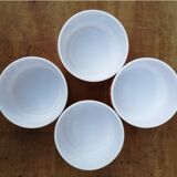 Set of 4 large Lotus Arcopal ramekins