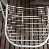 Trio of folding metal chairs