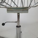 Vintage chrome swivel armchair